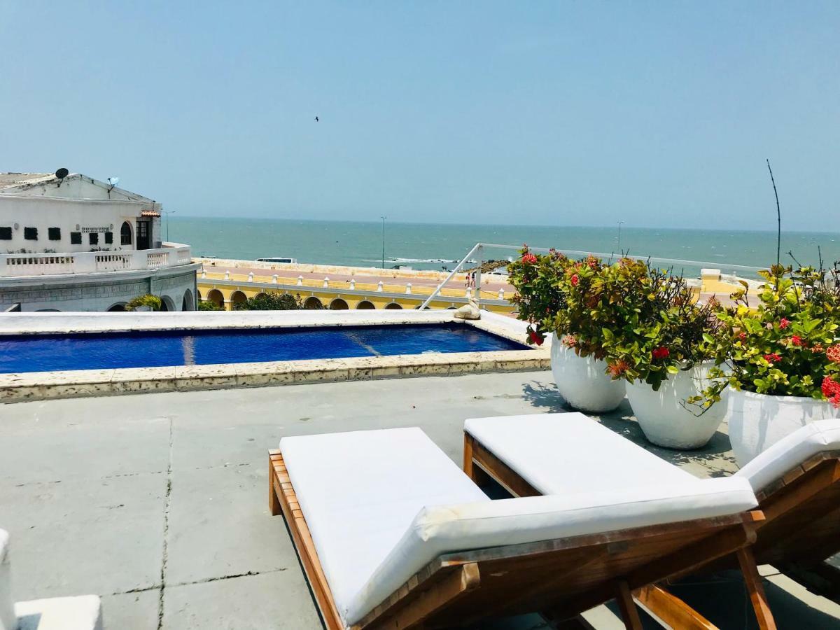 Апартаменты Penthouse Caribbean View And Private Pool, Картахена Экстерьер фото
