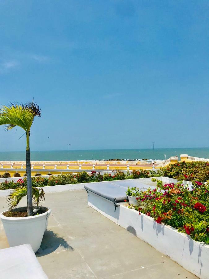 Апартаменты Penthouse Caribbean View And Private Pool, Картахена Экстерьер фото